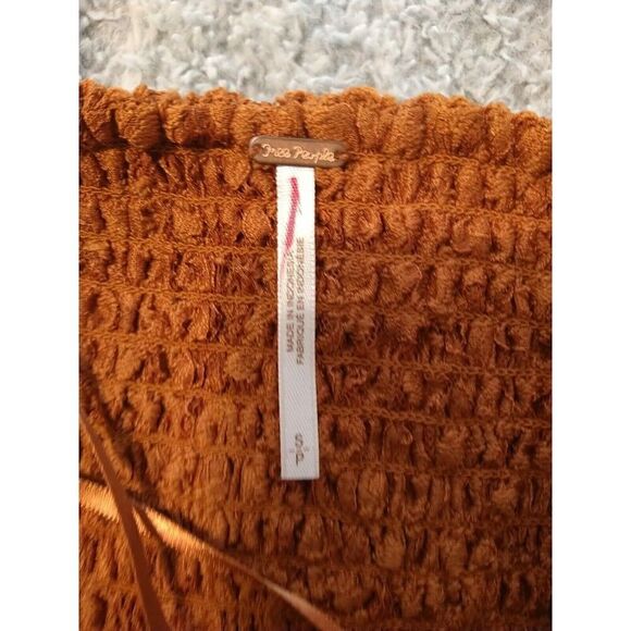 Free People Sleeve Lace Cut Out Dress NWT Sm Boho Cottage Core Feminine - Picture 11 of 12